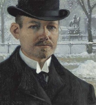 Self-Portrait December 1909 by Paul Gustav Fischer (1860-1934) 